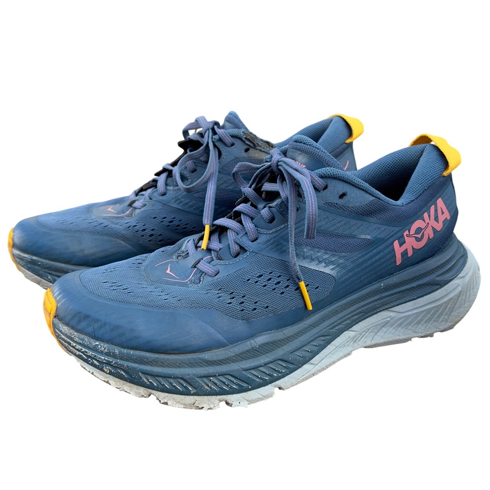HOKA Stinson ATR 6 Womens 10 Trail Running Shoes Worn CHORES HIKING WORK CAMP